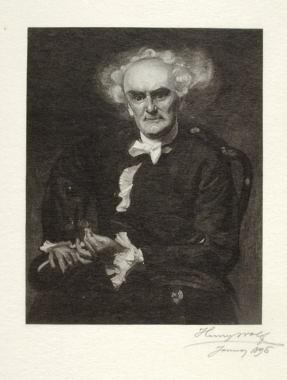 Joseph Jefferson roolissa "Tohtori Pangloss" tekijältä Henry Wolf