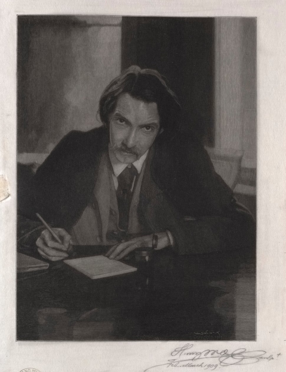 Robert Louis Stevenson, 1909. tekijältä Henry Wolf