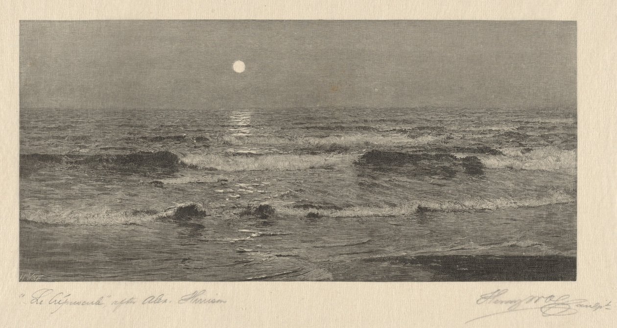 Iltahämärä tekijältä Henry Wolf, after Alexander Harrison