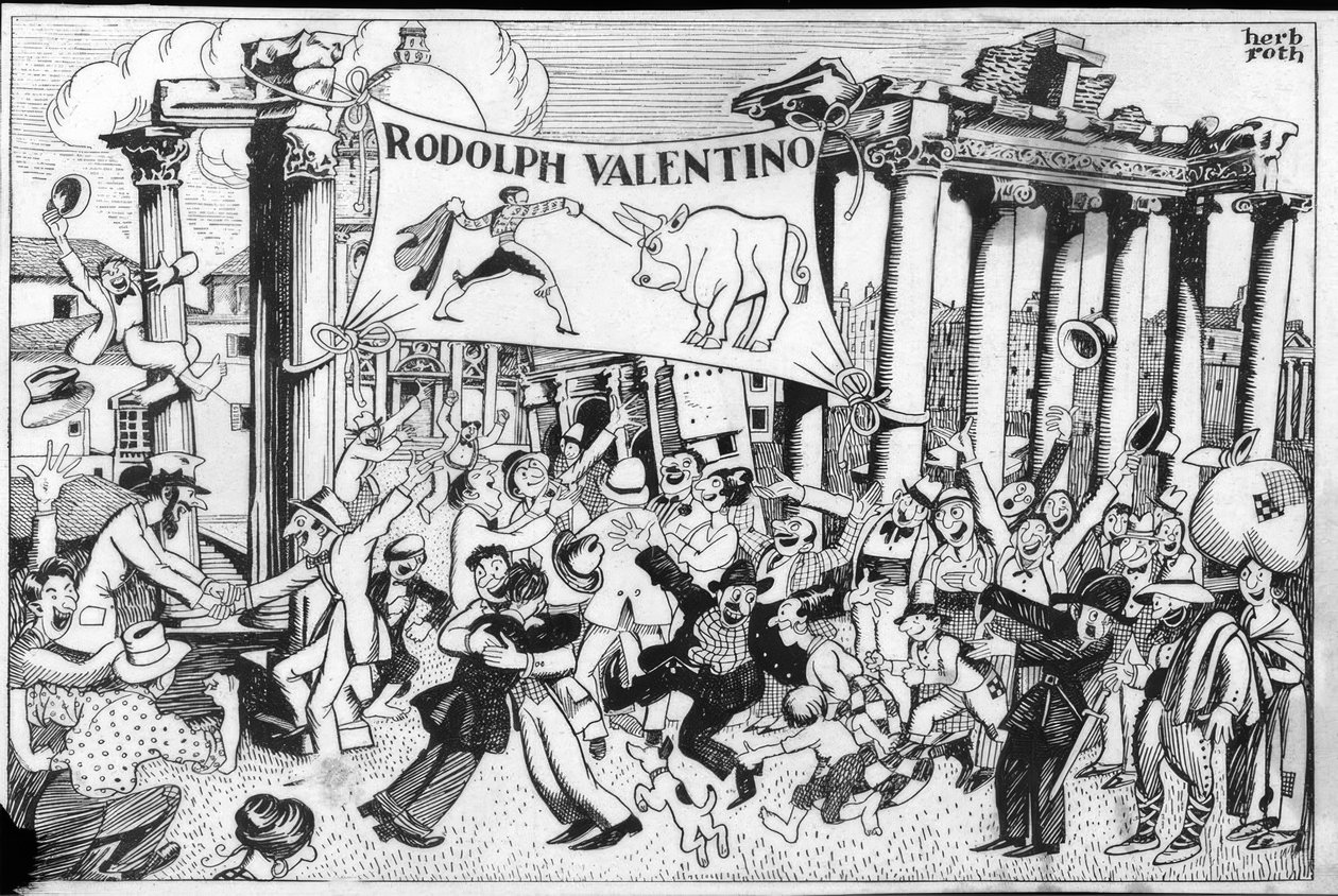 Rudolph Valentinon saapuminen tekijältä Herb Roth
