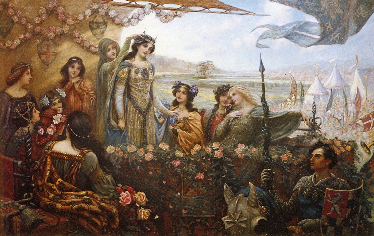 Lancelot ja Guinevere tekijältä Herbert James Draper