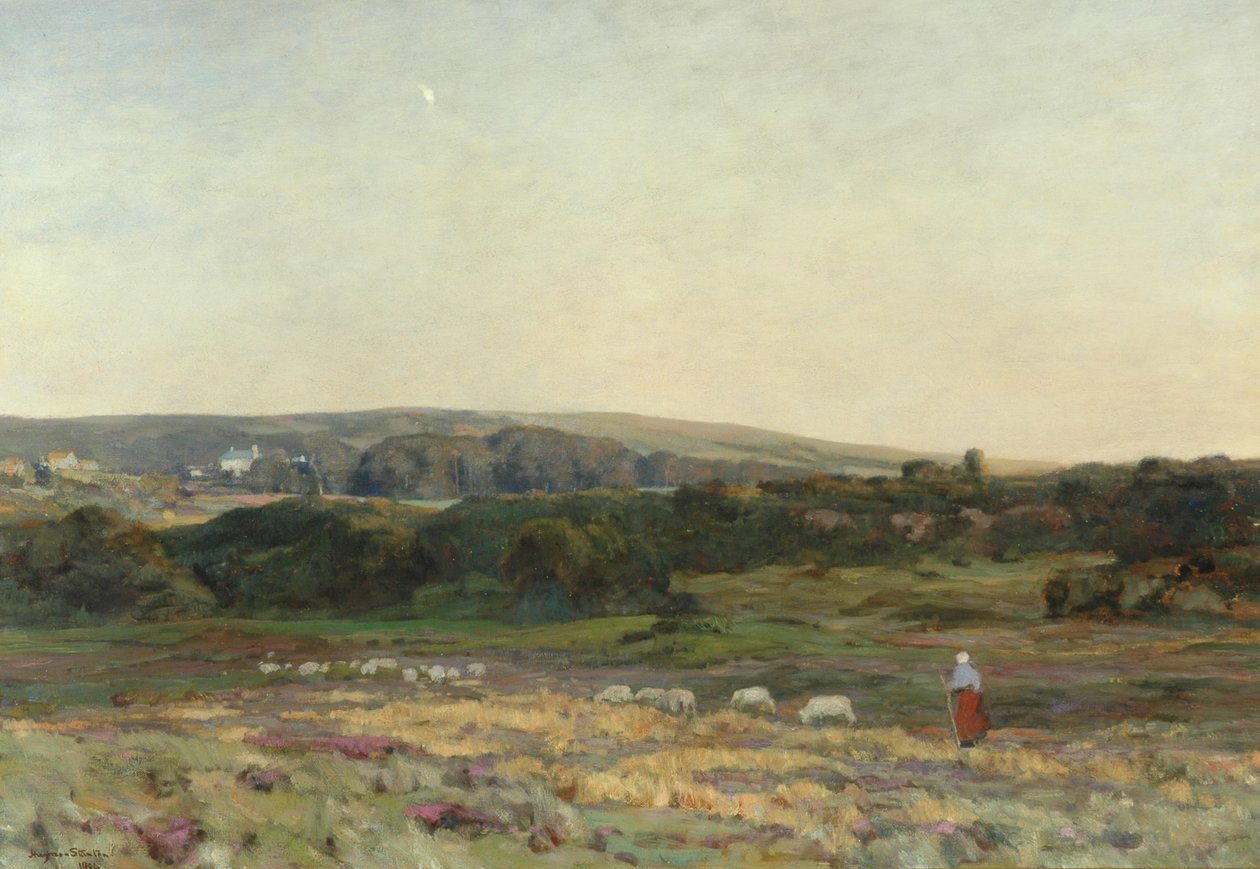 Iltahämärä, Studland, Dorset, 1904 tekijältä Herbert Hughes Stanton