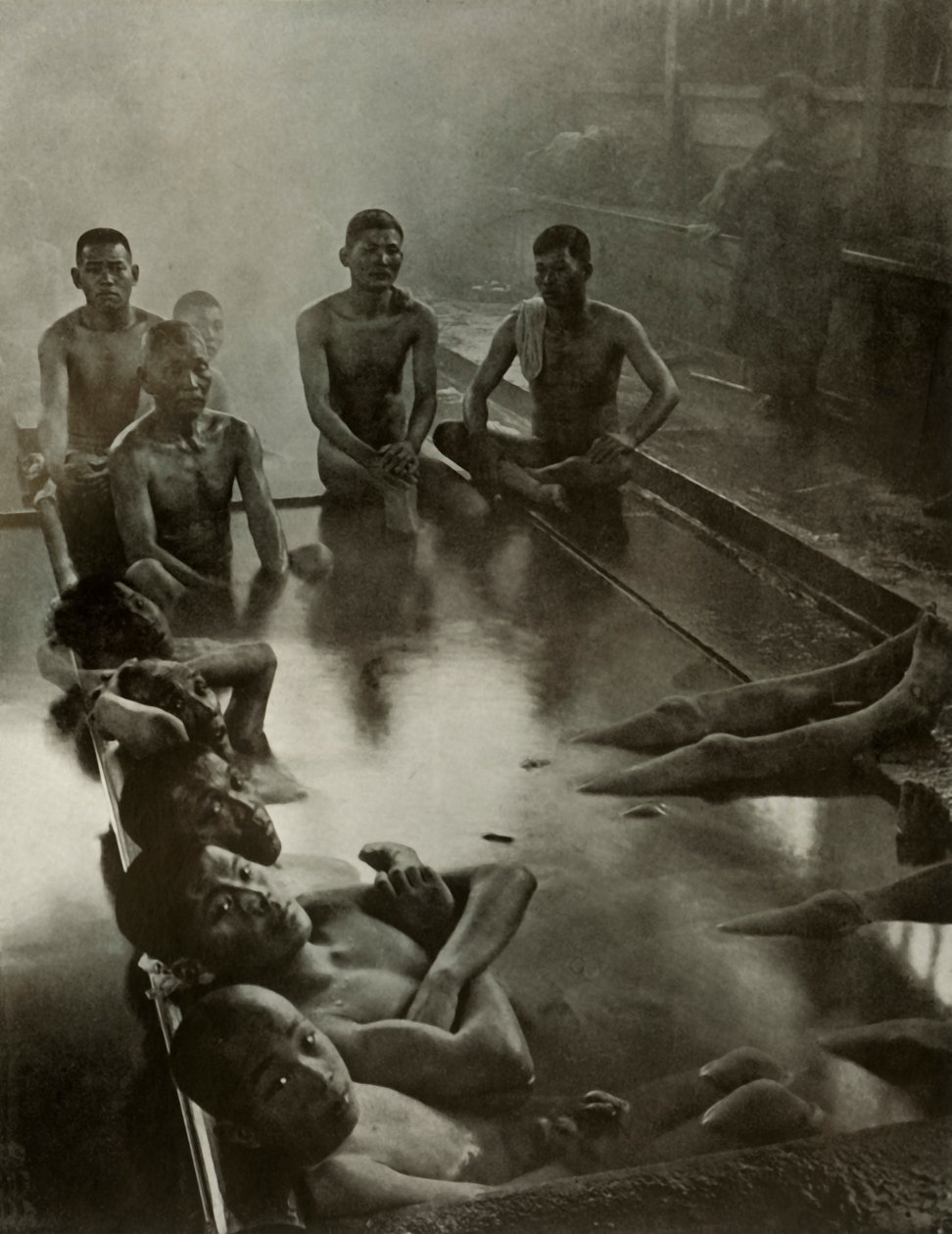 Yleinen kylpylä Kanawassa, 1910. tekijältä Herbert Ponting