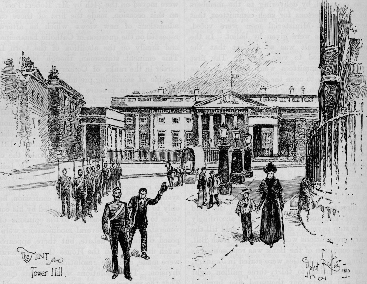 Royal Mint, Lontoo, 1800-luku 1906. tekijältä Herbert Railton