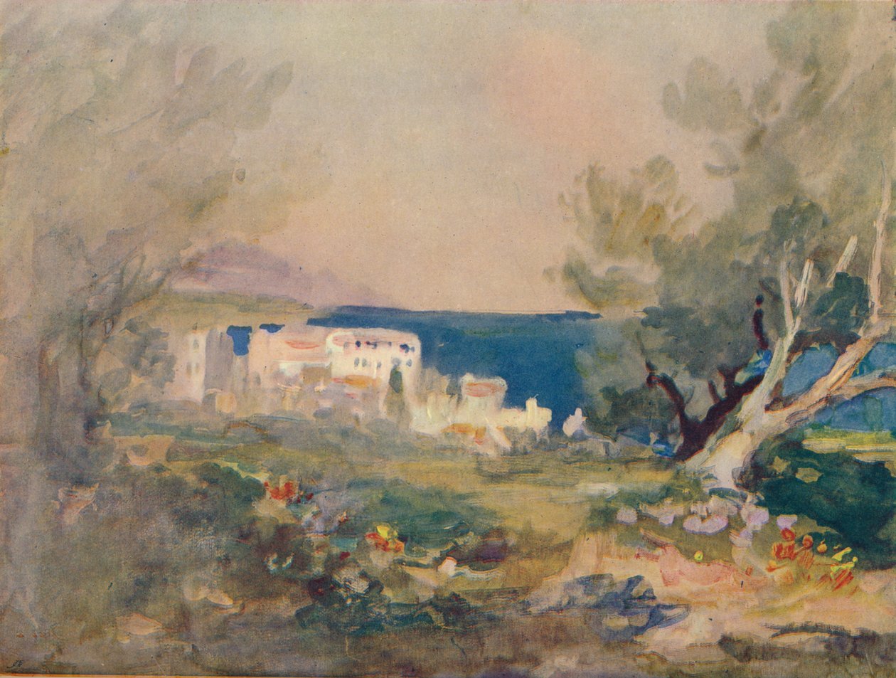 Välimeren rannikolla, c1880, 1905 tekijältä Hercules Brabazon Brabazon