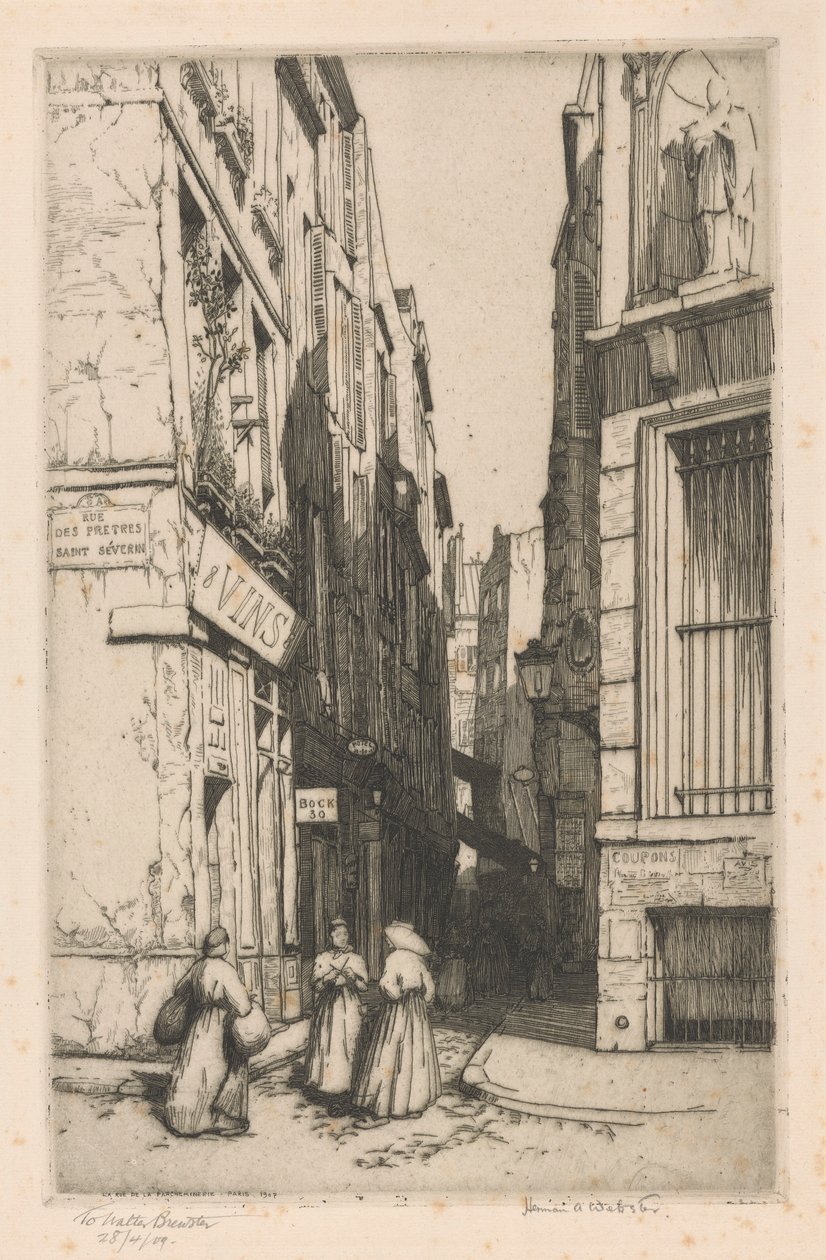 Rue de la Parcheminerie, Pariisi tekijältä Herman Armour Webster