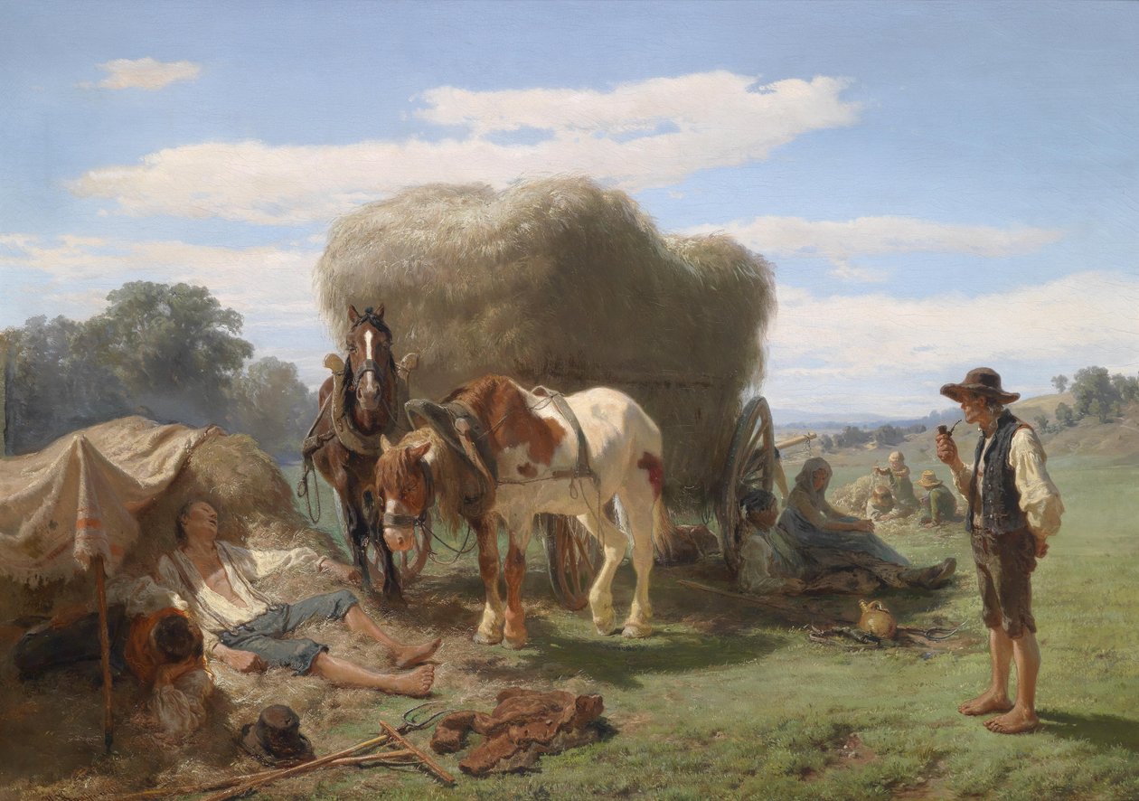 Rast bei der Ernte tekijältä Hermann Kauffmann the Elder