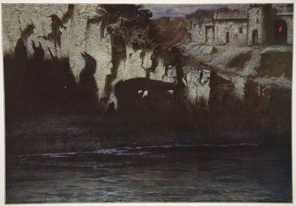 Siegfriedin hautajaiset, 1906 tekijältä Hermann Hendrich