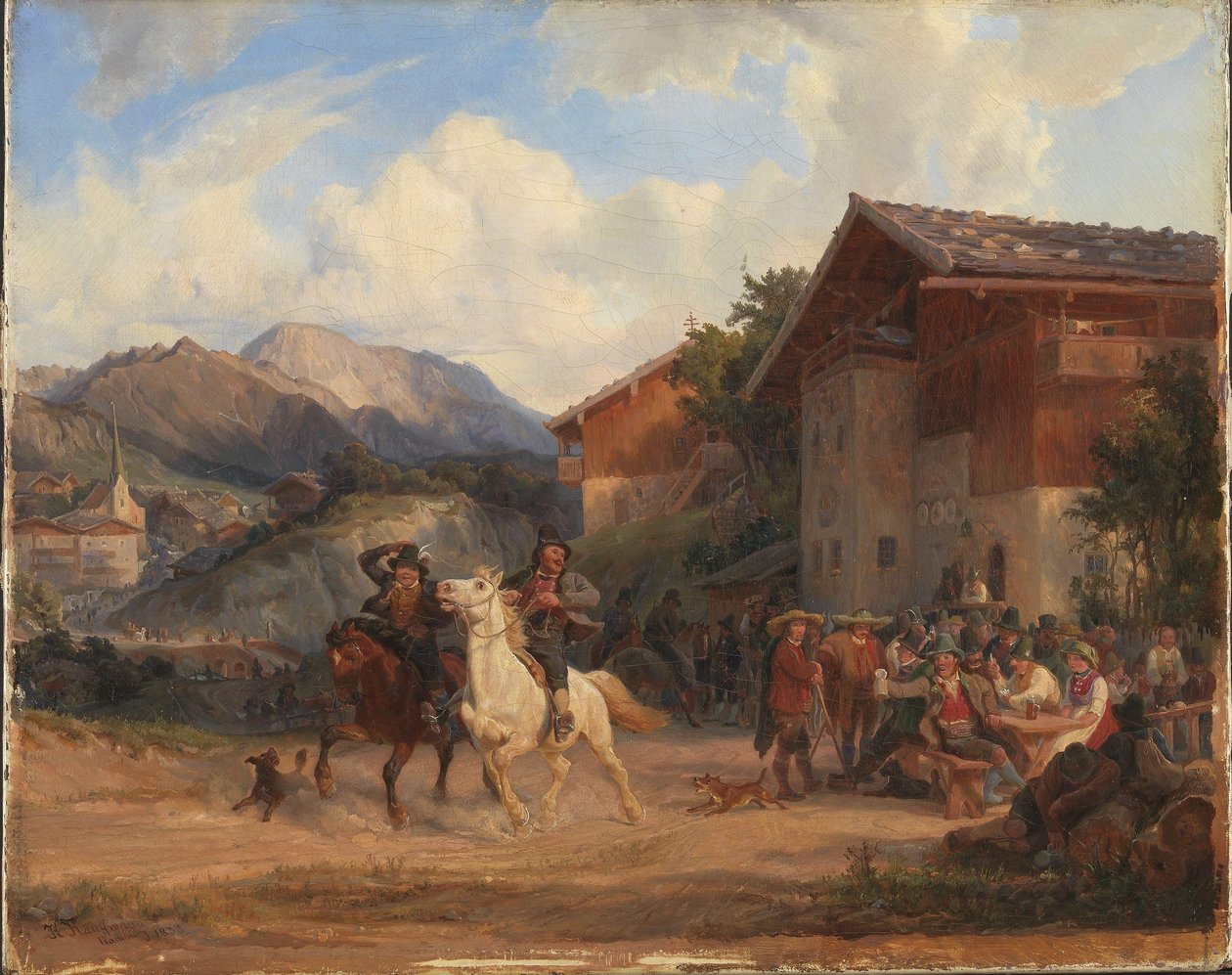 Talonpojat ratsuilla tekijältä Hermann Kauffmann the Elder