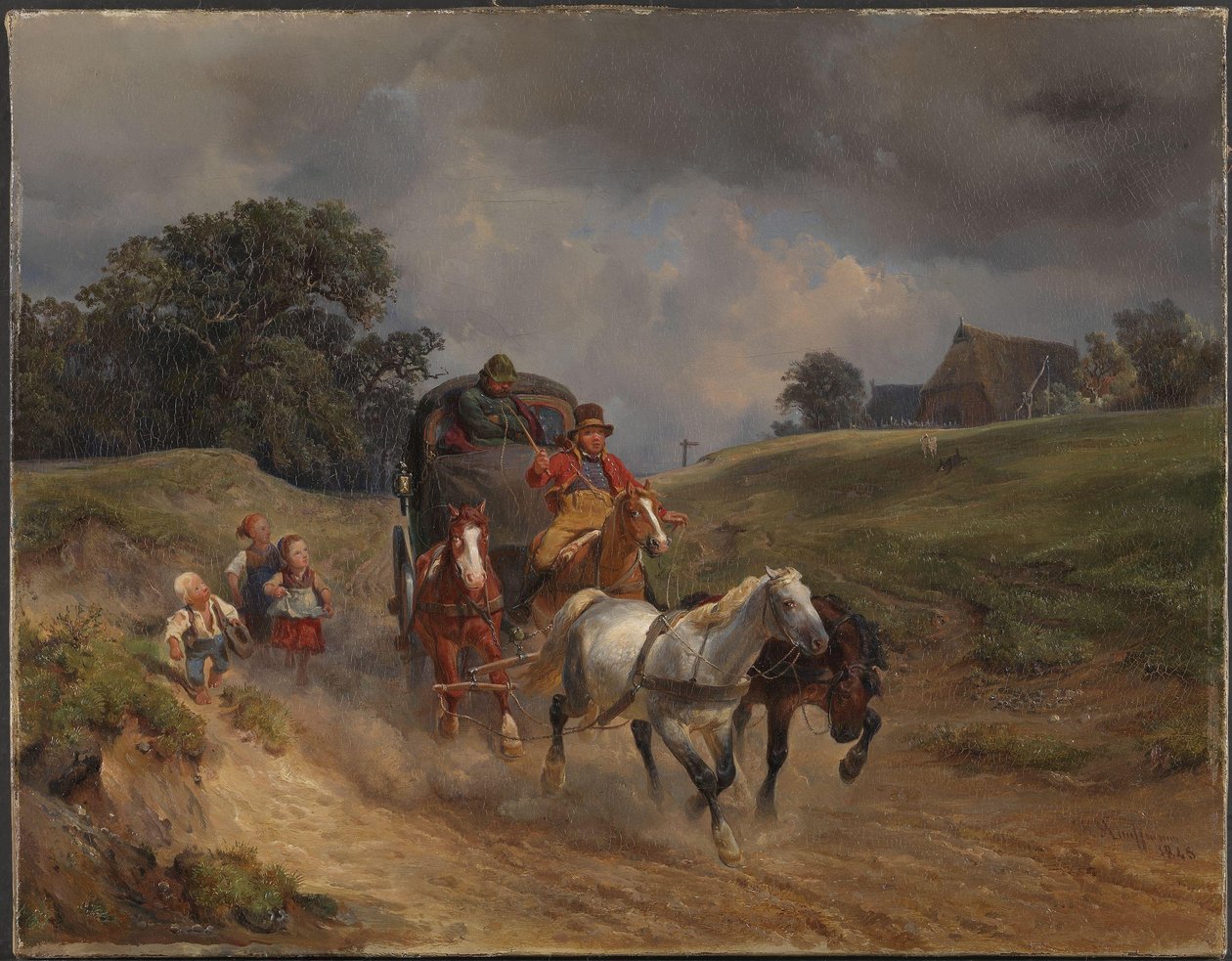 The Mail Coach tekijältä Hermann Kauffmann the Elder