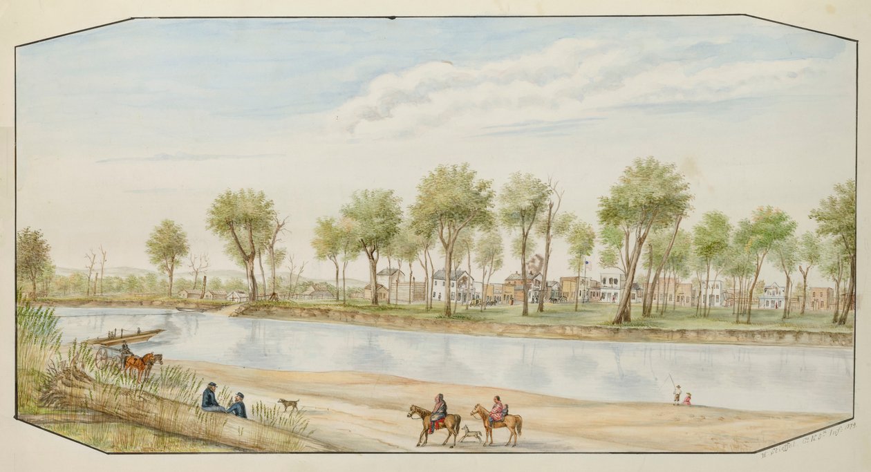 Miles City, Montana, 1879. tekijältä Hermann Stieffel