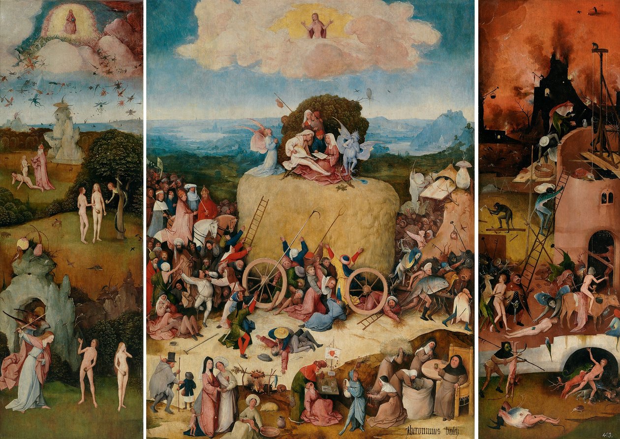 De hooiwagen tekijältä Hieronymus Bosch