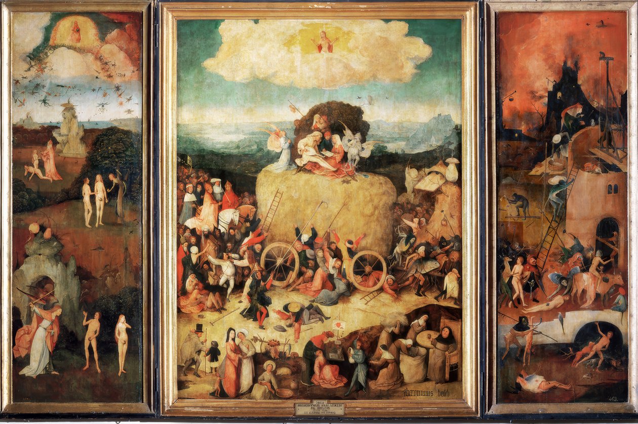 Der Heuwagen tekijältä Hieronymus Bosch