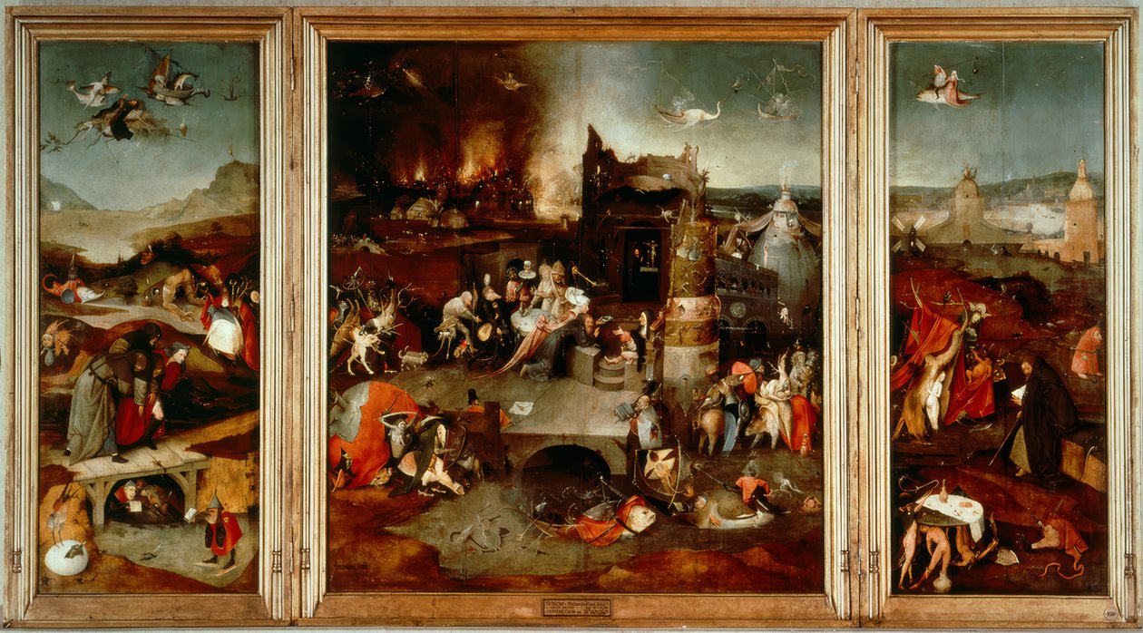 Die Versuchung des heiligen Antonius tekijältä Hieronymus Bosch
