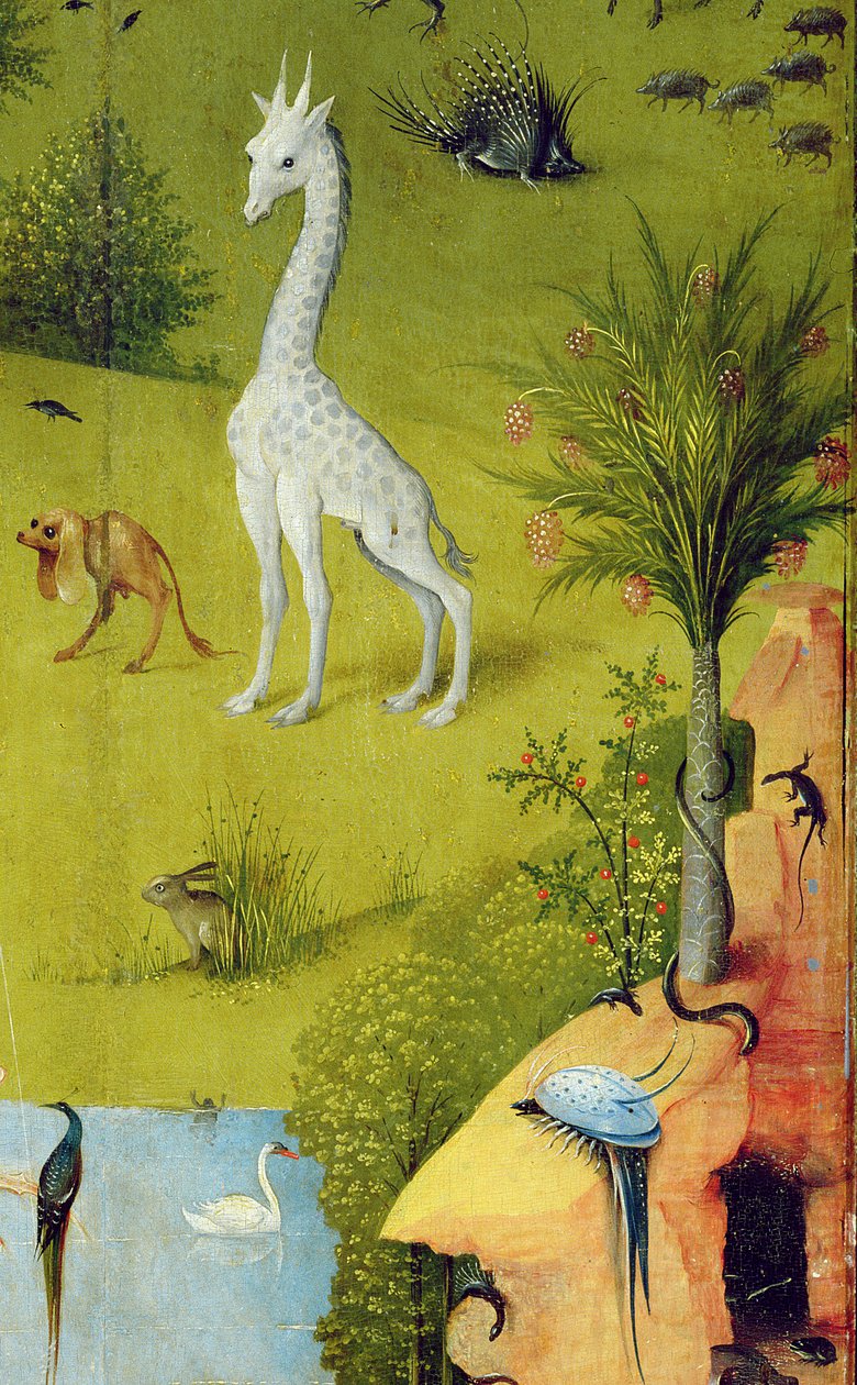 The Garden of Earthly Delights, c.1500 (detalye ng 3425)finn tekijältä Hieronymus Bosch