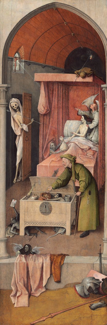 Kuolema ja kurja mies tekijältä Hieronymus Bosch