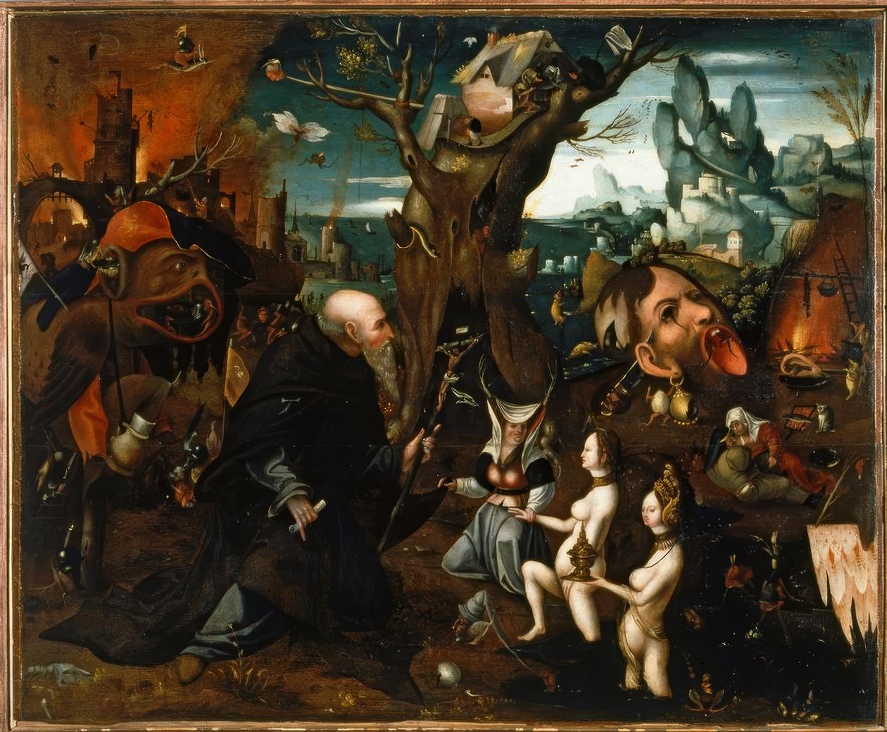 Die Versuchung des Heiligen Antonius tekijältä Hieronymus Bosch