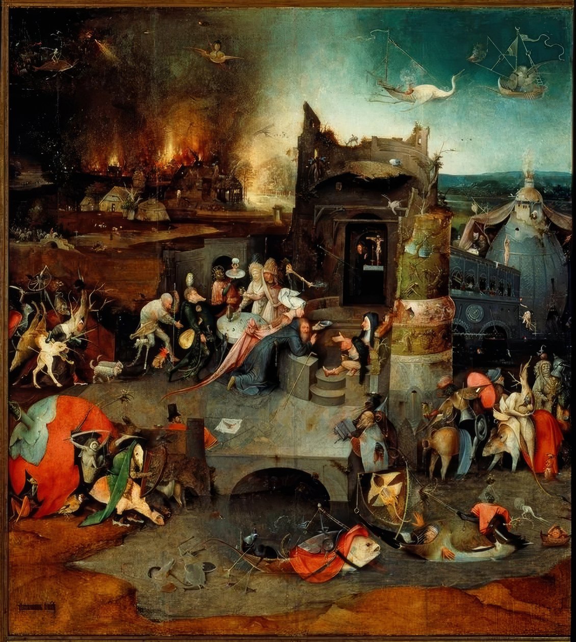 Die Versuchung des heiligen Antonius tekijältä Hieronymus Bosch