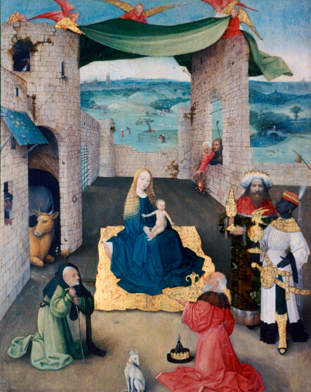 The Adoration of the Magi, c1490. tekijältä Hieronymus Bosch