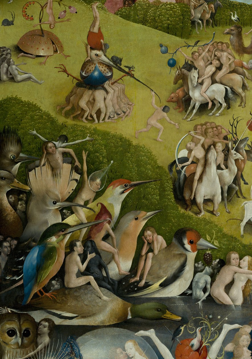 Maallisten ilojen puutarha, 1490-1500 tekijältä Hieronymus Bosch