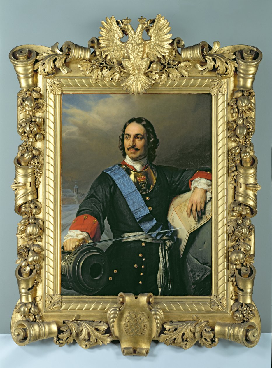 Pietari I Suuri (1672-1725) 1838 (katso myös 144529) tekijältä Hippolyte Delaroche