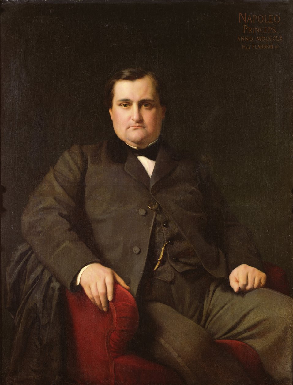 Joseph Charles Bonaparten muotokuva, prinssi Napoleon (1822-1891), 1863 tekijältä Hippolyte Flandrin