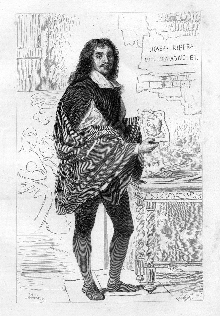 José de Ribera tekijältä Hippolyte Lalaise Devéria