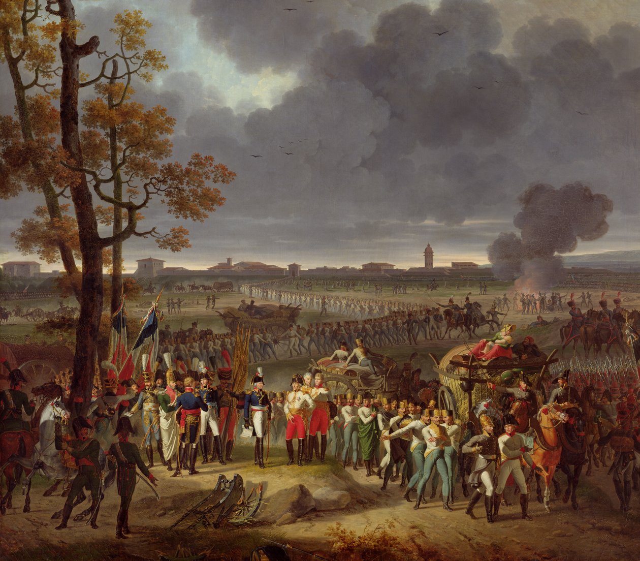 Mantovan toinen piiritys 2. helmikuuta 1797, noin 1812 tekijältä Hippolyte Lecomte