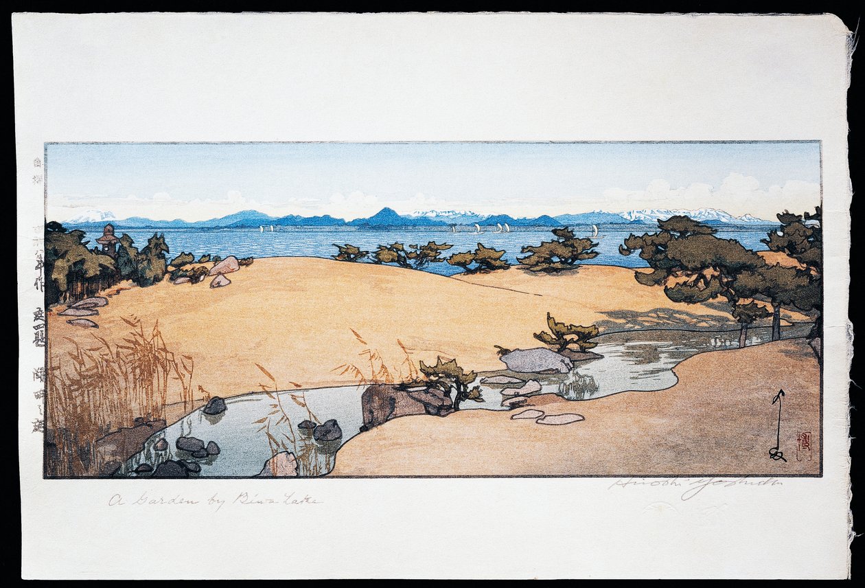 Puutarha Biwa-järven lähellä tekijältä Hiroshi Yoshida