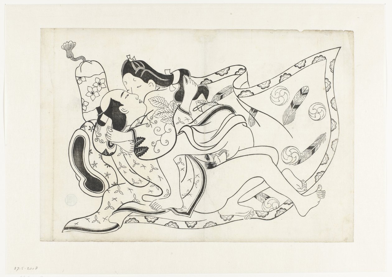 Eroottinen show tekijältä Hishikawa Moroshige (attributed to)