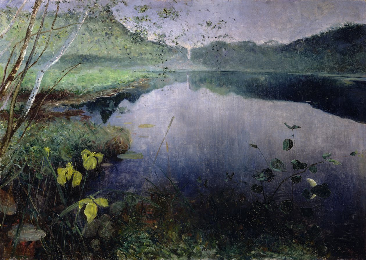 Daelivannetilta (öljy kankaalle) tekijältä Hjalmer Eilif Emanuel Peterssen