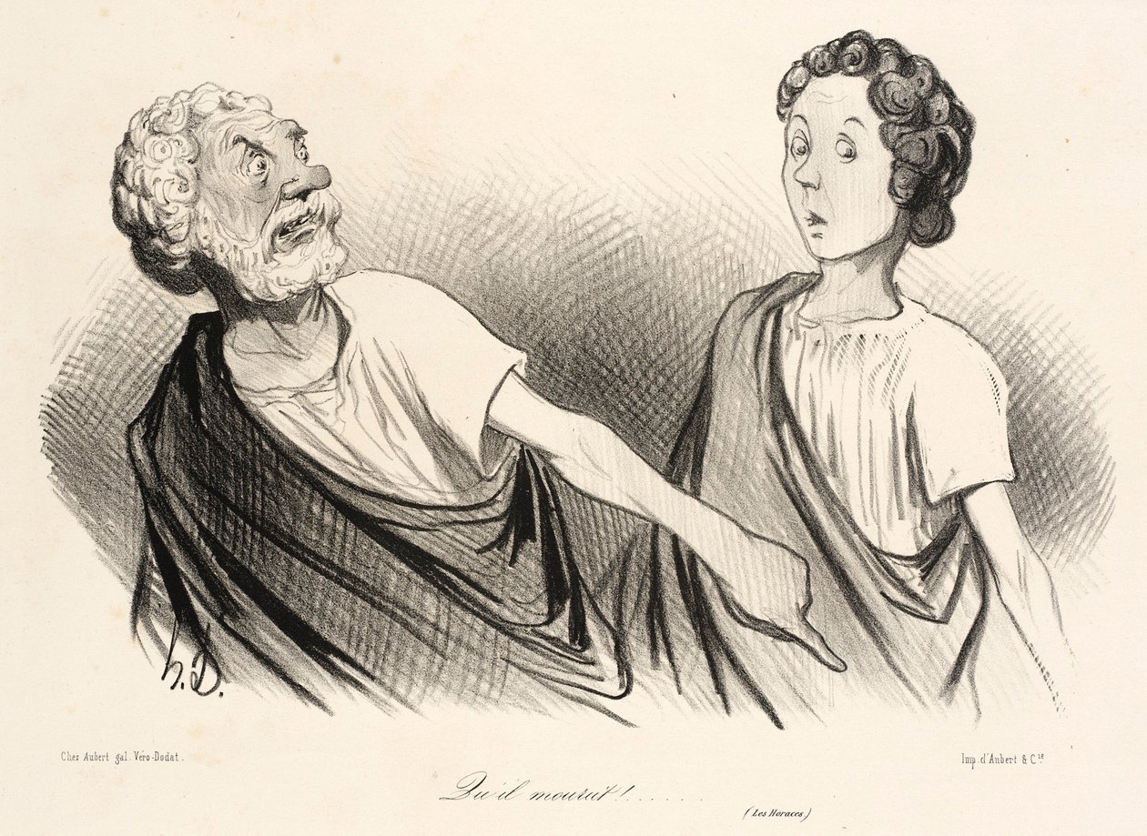 ... Quil mourut! ... tekijältä Honoré Daumier