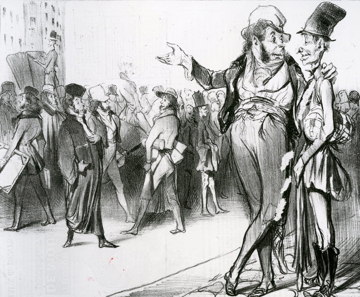 On edelleen imarreltavaa, että meillä on niin paljon opiskelijoita! No.76 sarjasta Caricaturana, joka julkaistiin Le Charivarissa, 1838 (litografia) tekijältä Honoré Daumier