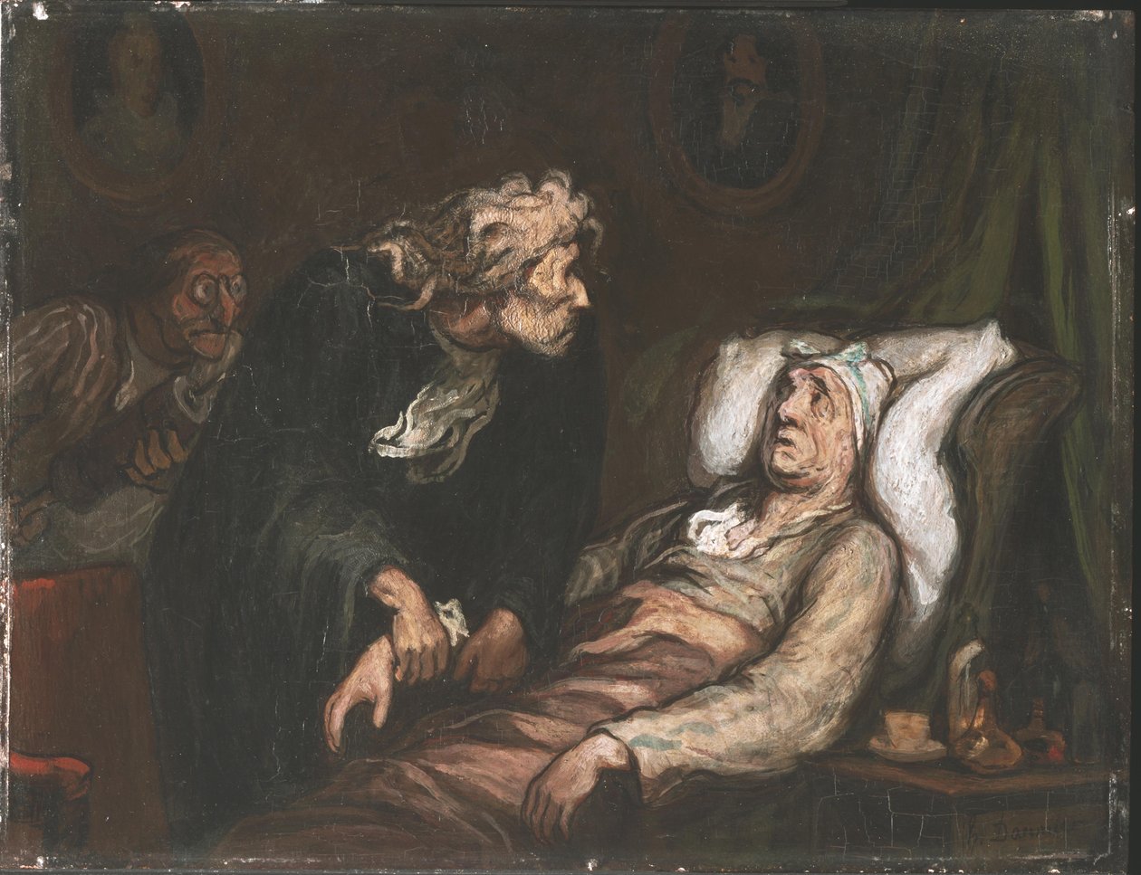 Le Malade -kuvittaja tekijältä Honoré Daumier