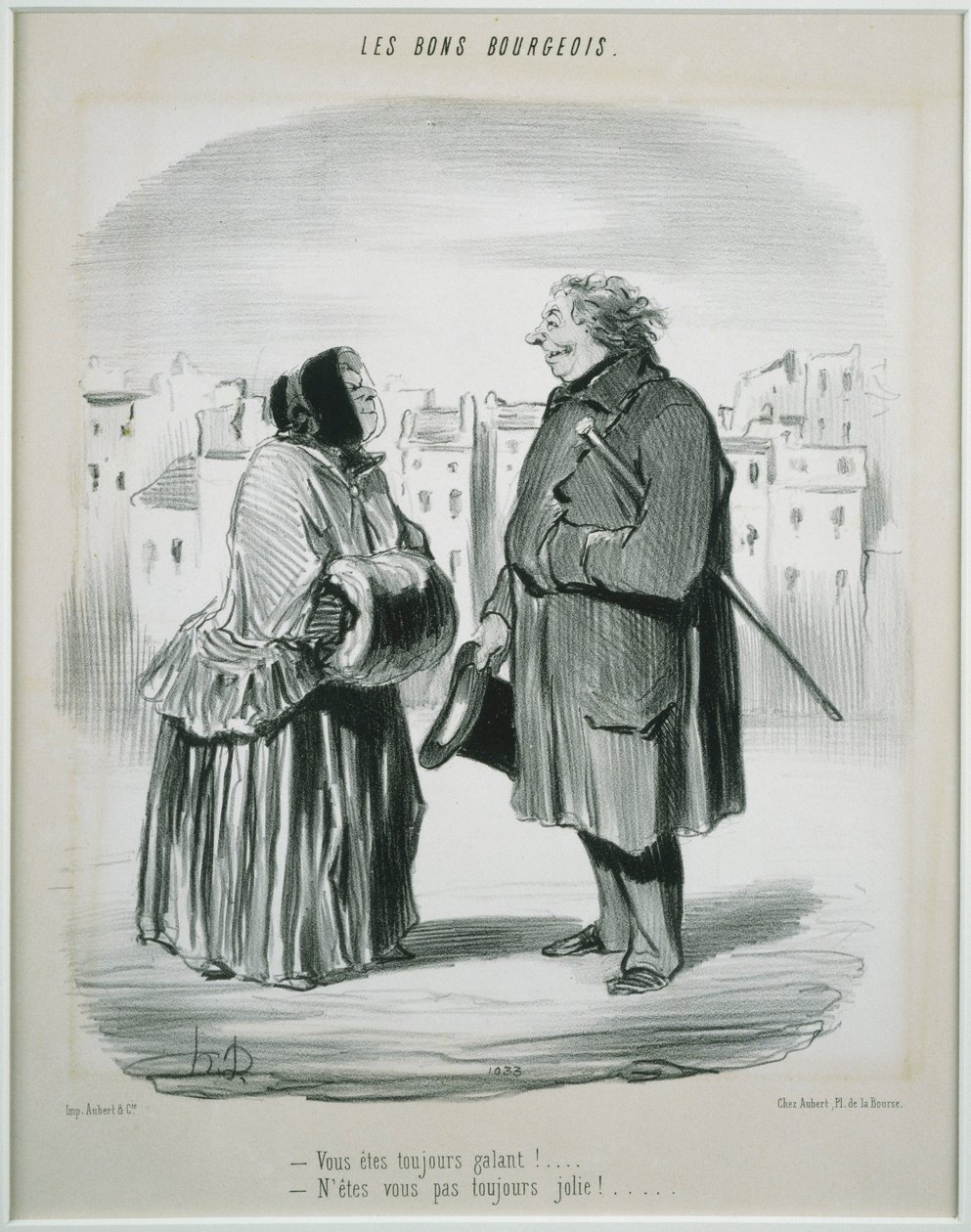Les Bons Bourgeois- Vous êtes toujours galant! tekijältä Honoré Daumier