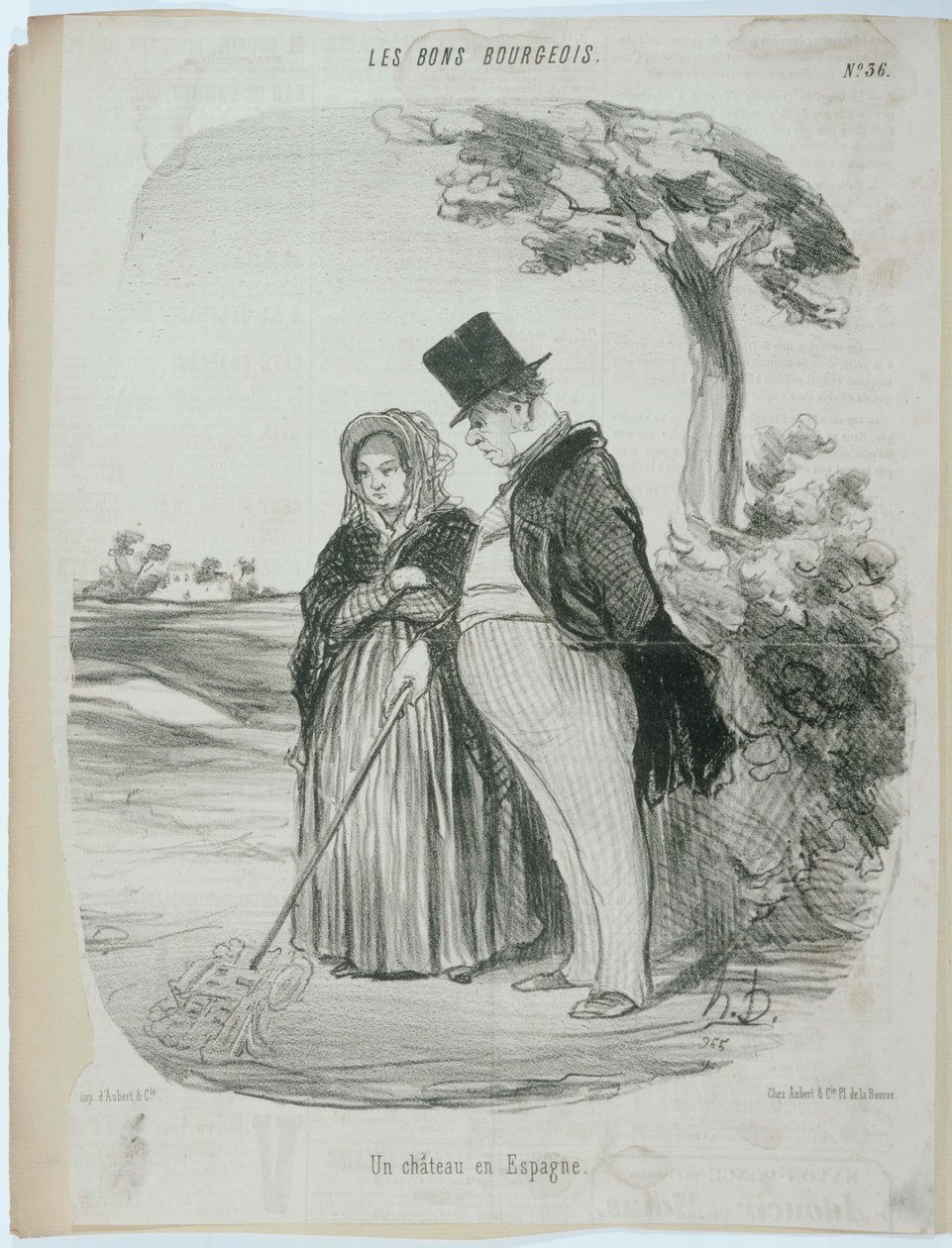 Chateau ja Espagne tekijältä Honoré Daumier