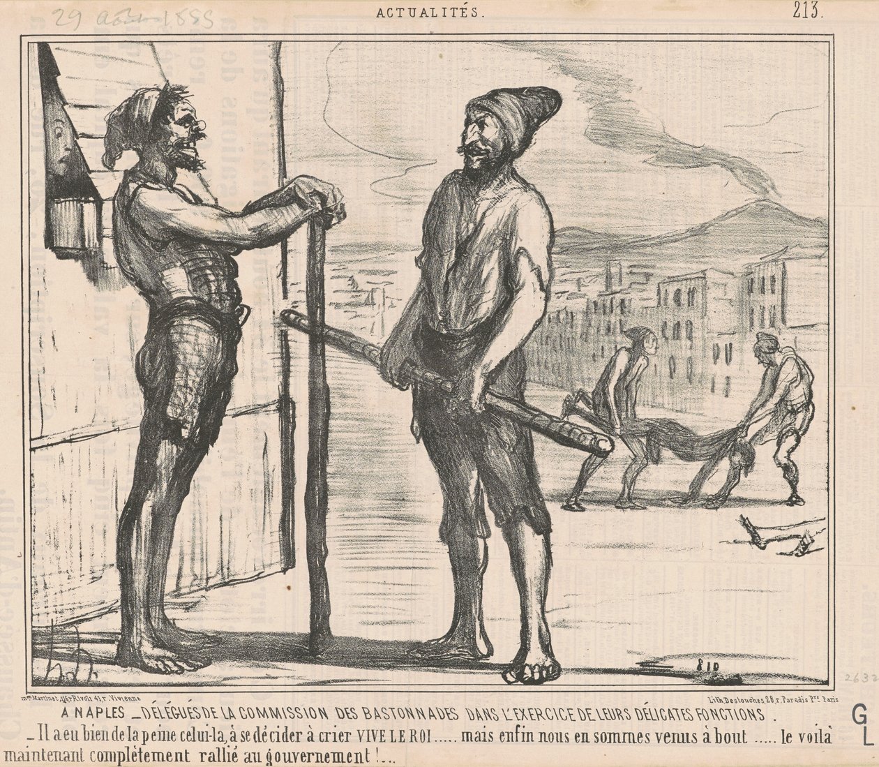 Napolissa: komission edustajat... tekijältä Honoré Daumier