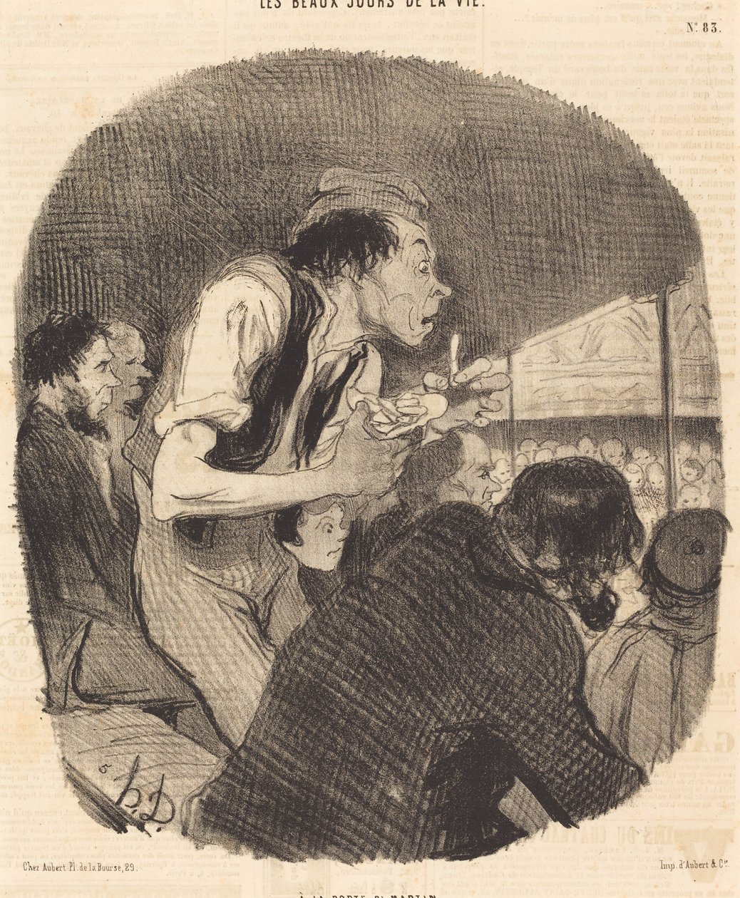 Porte Saint-Martinissa tekijältä Honoré Daumier