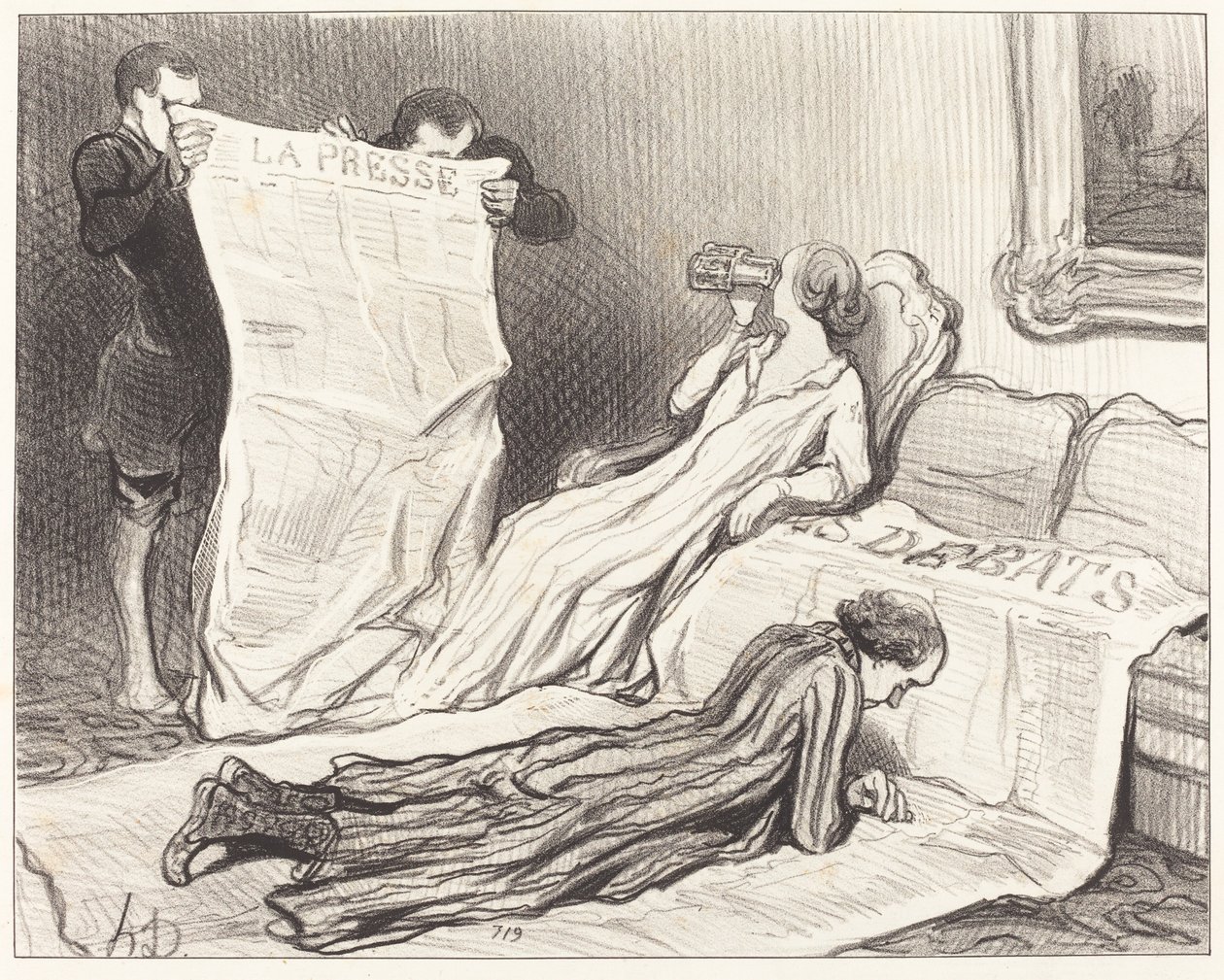 Lehden tilaajat saavat... tekijältä Honoré Daumier