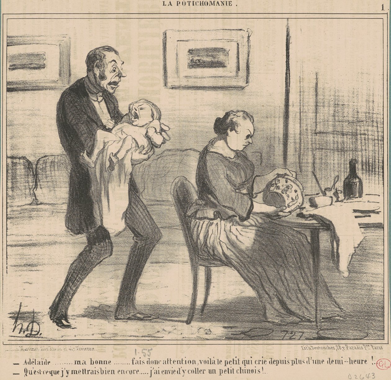 Adelaide... hyvä... tee niin... tekijältä Honoré Daumier
