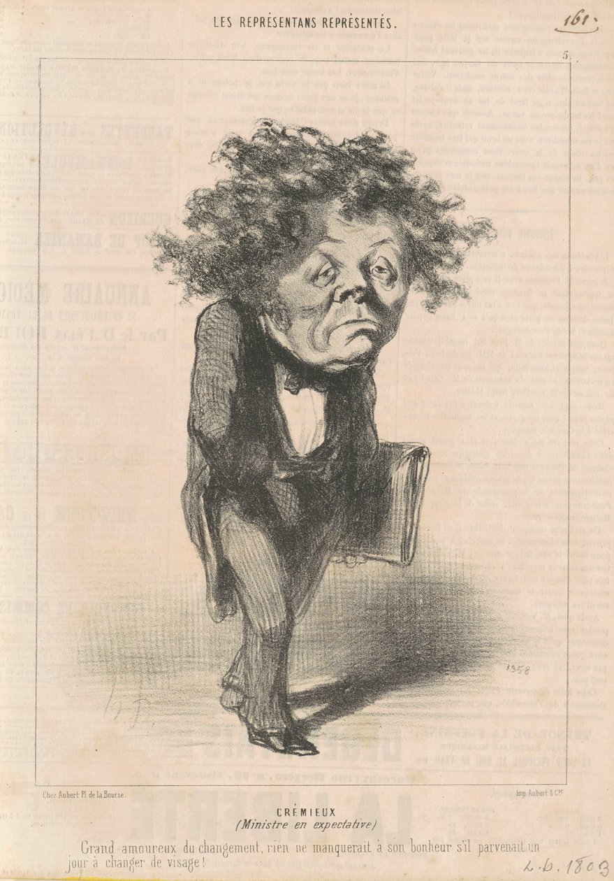 Adolphe Cremieux tekijältä Honoré Daumier