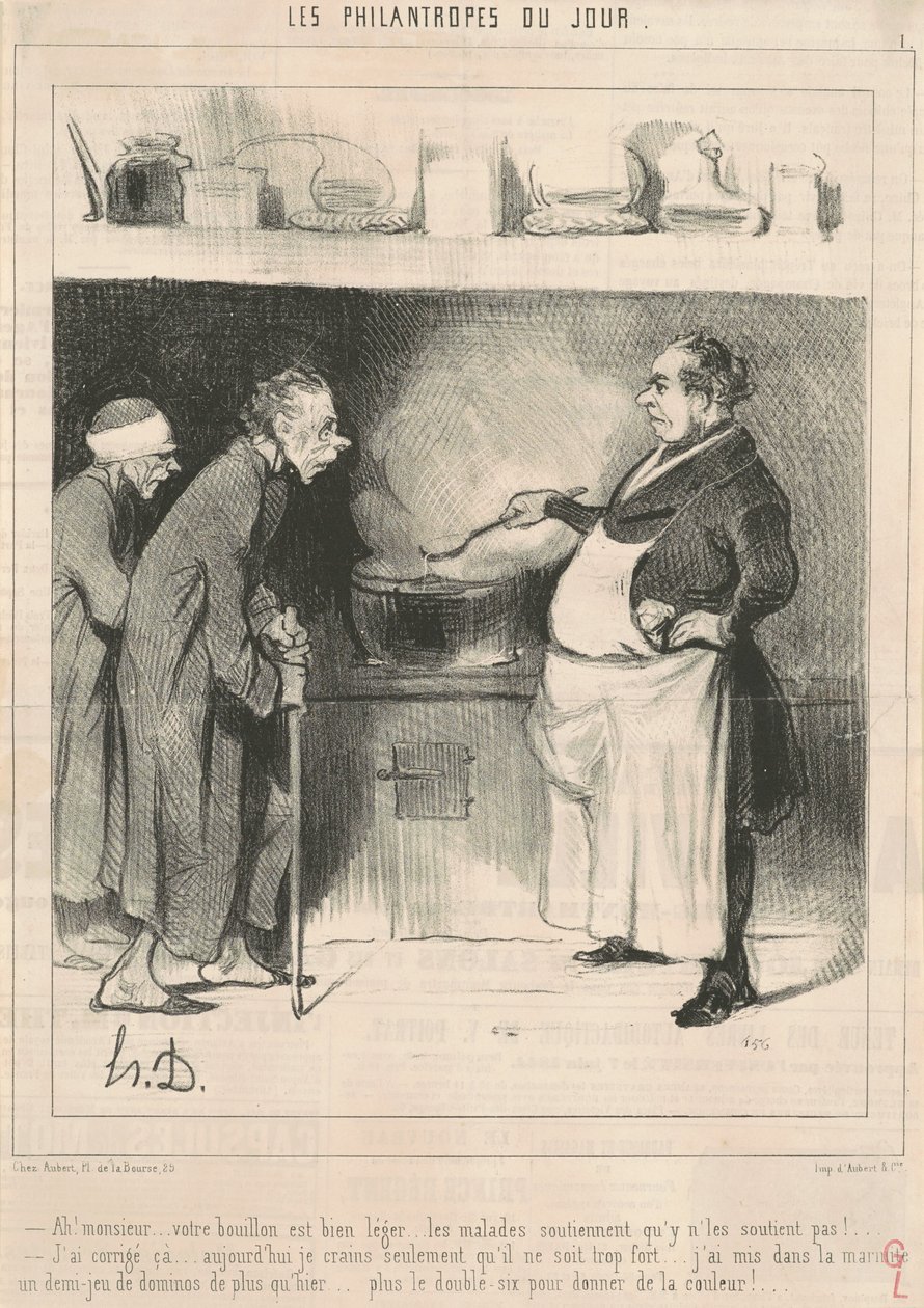 Ah! Sir... sinun liemesi on... tekijältä Honoré Daumier