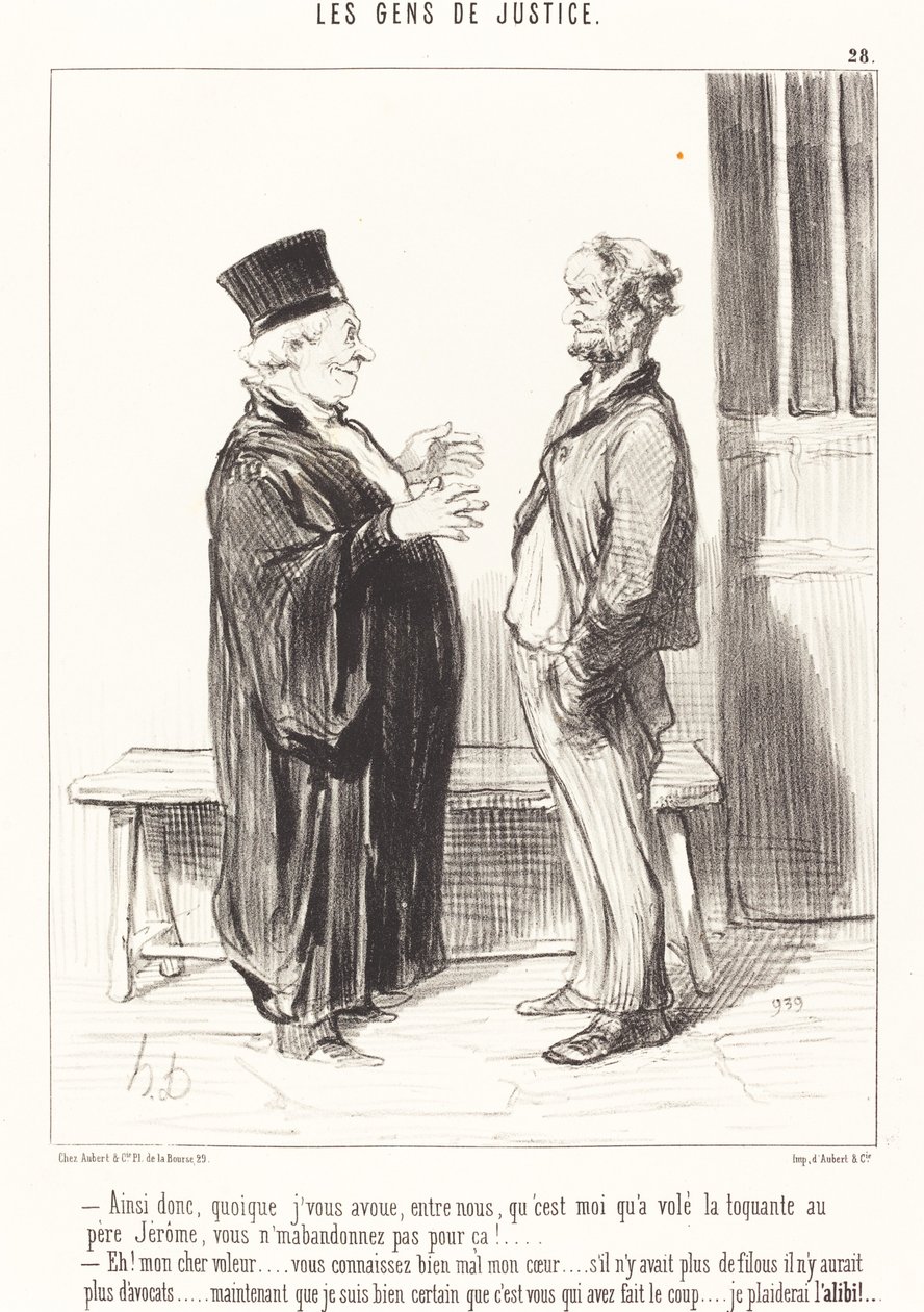 Joten vaikka tunnustan... tekijältä Honoré Daumier