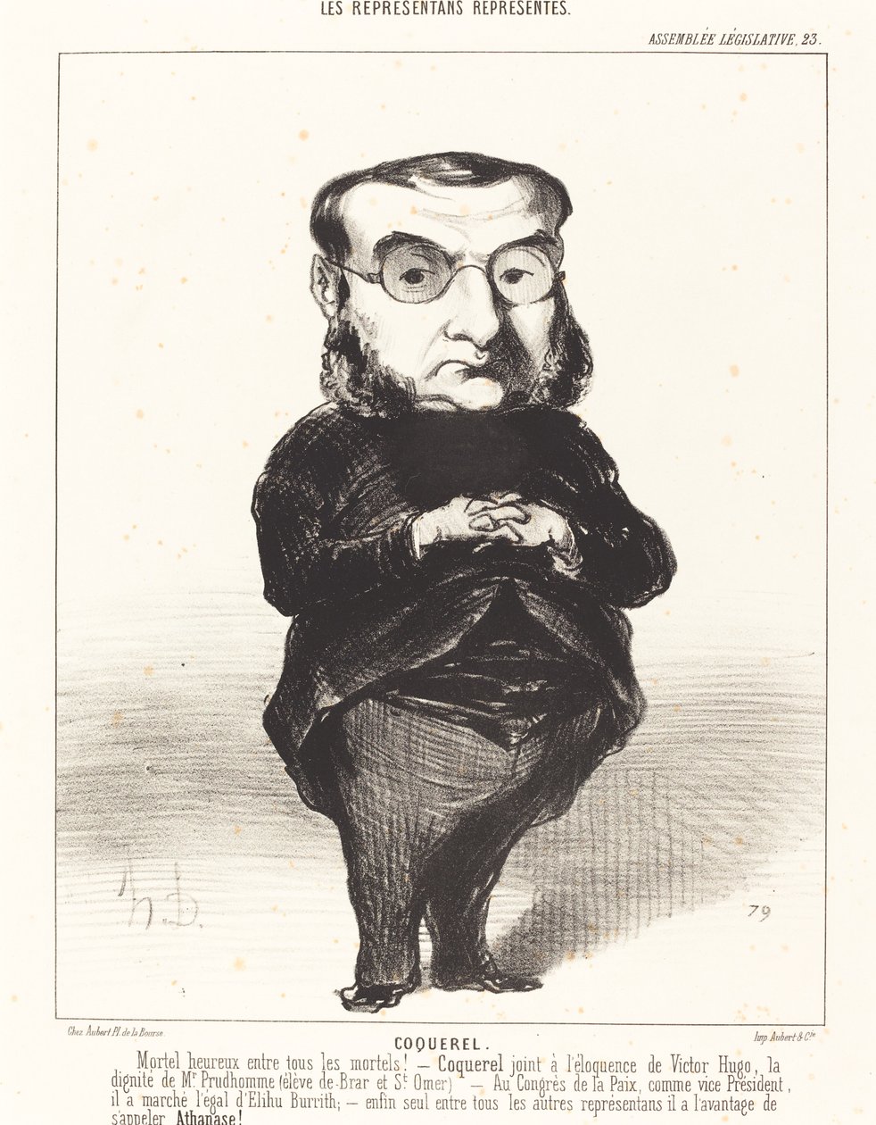Ath. L. Charles Coquerel tekijältä Honoré Daumier