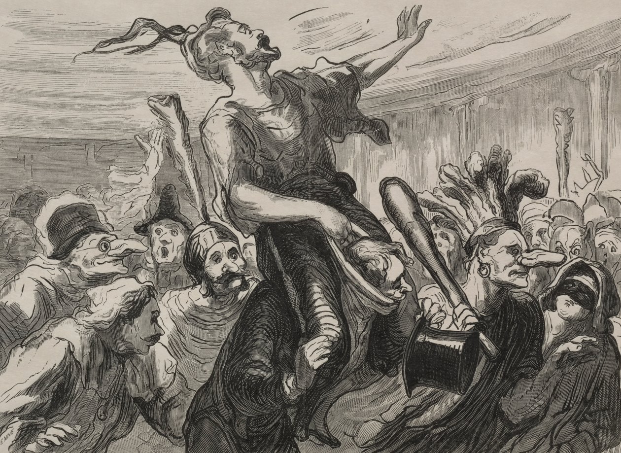 Oopperaball: eläköön flambarit. tekijältä Honoré Daumier