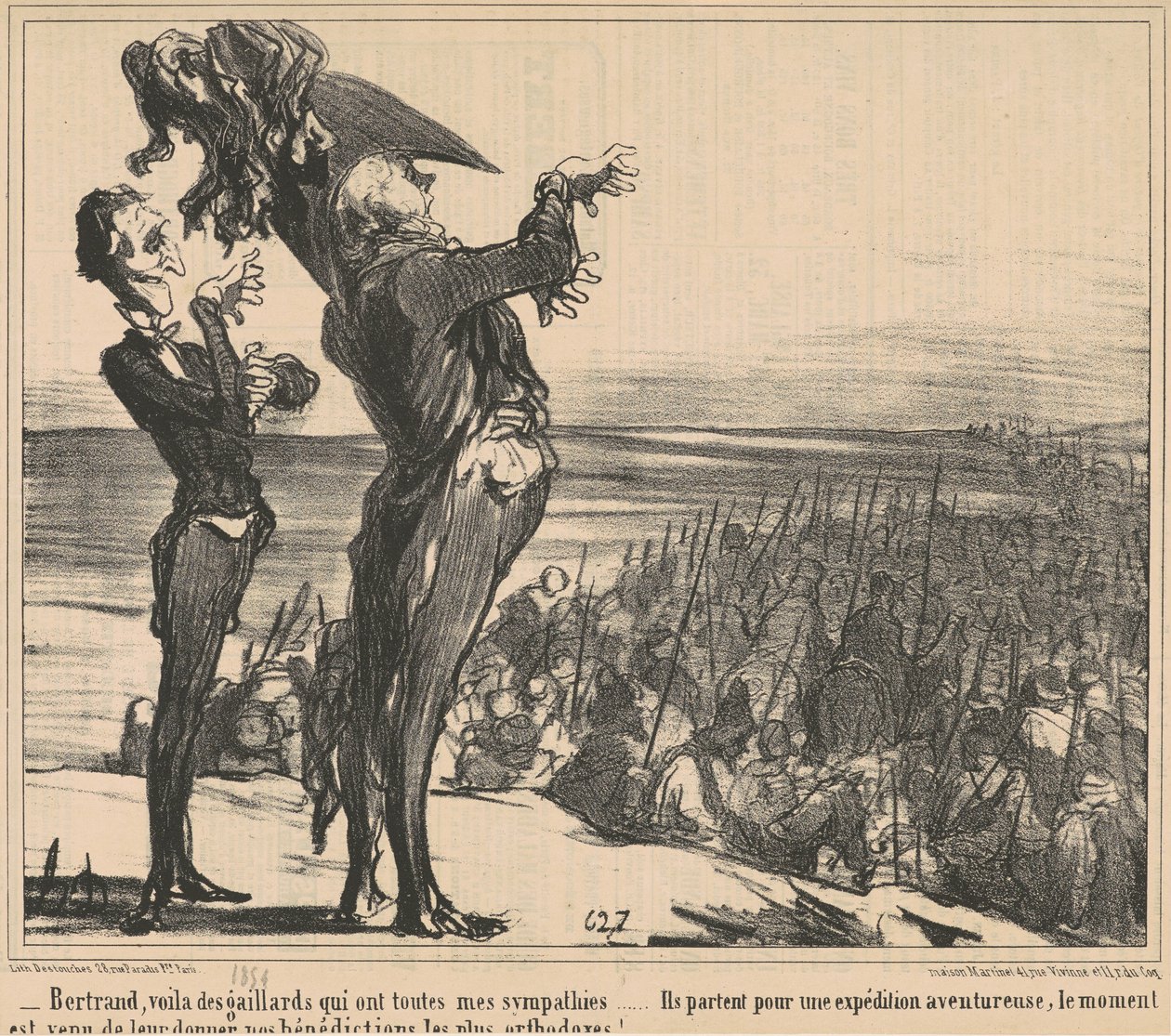 Bertrand, tässä muutama kaveri... tekijältä Honoré Daumier