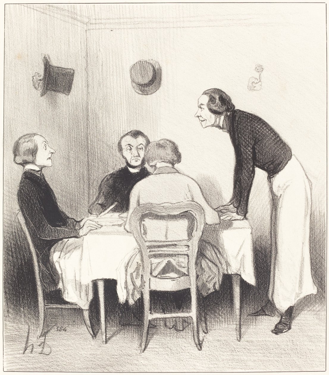 ravintola porkkana tekijältä Honoré Daumier