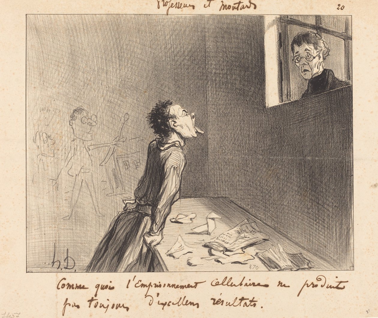 Kuten se soluvankeus... tekijältä Honoré Daumier