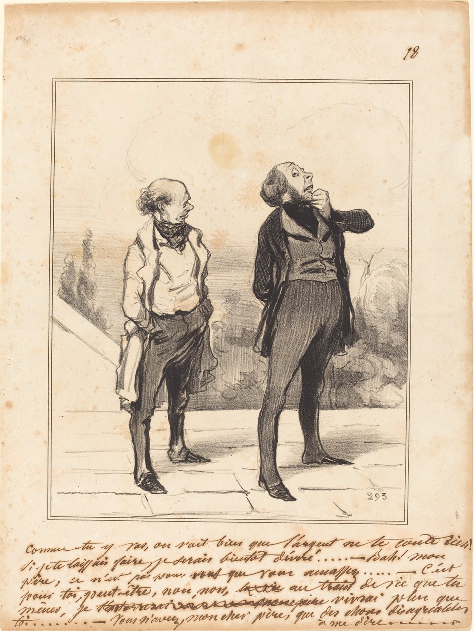 Mennessäsi... tekijältä Honoré Daumier