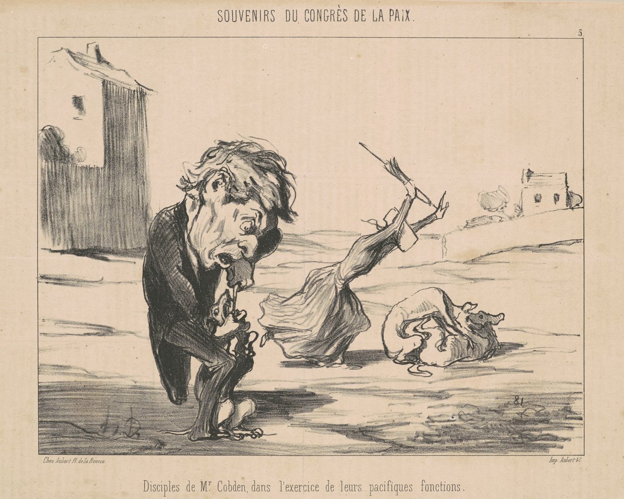 M. Cobdenin opetuslapset tekijältä Honoré Daumier
